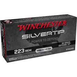 Winchester 223 Remington 64 Gr Silvertip Defense Tip 20 Rd